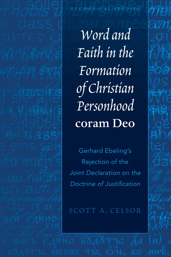 Title: Word and Faith in the Formation of Christian Personhood «coram Deo»