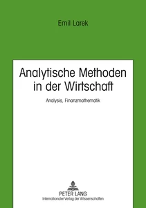 Title: Analytische Methoden in der Wirtschaft
