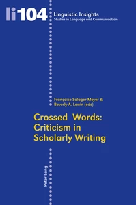 Title: Crossed Words: Criticism in Scholarly Writing