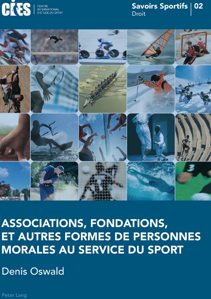 Titre: Associations, fondations, et autres formes de personnes morales au service du sport