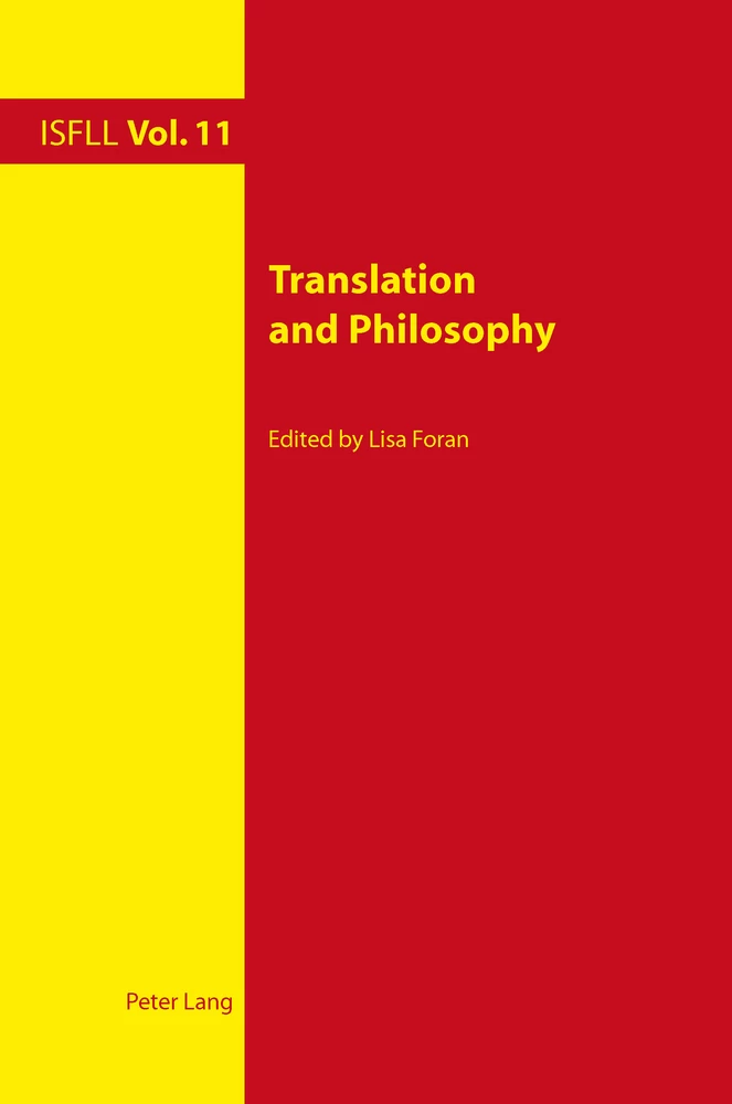 Title: Translation and Philosophy