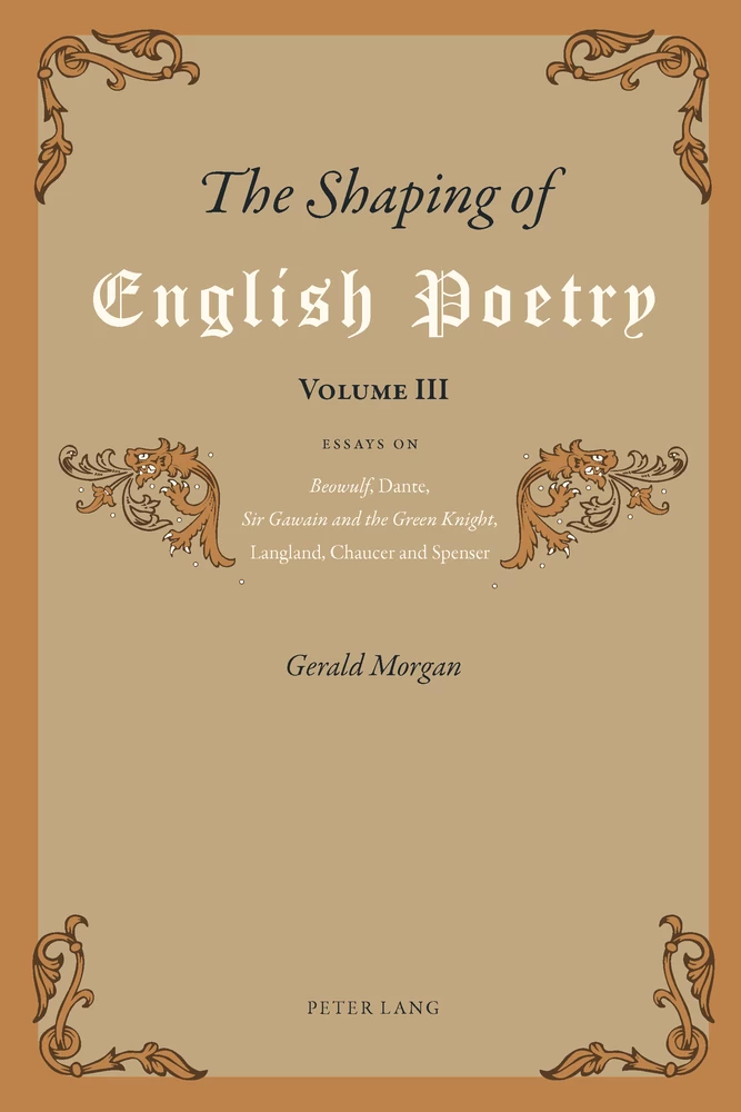 Title: The Shaping of English Poetry- Volume III