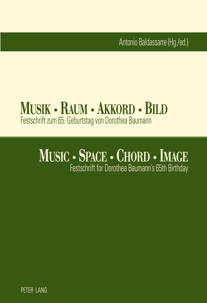 Titel: Musik – Raum – Akkord – Bild- Music – Space – Chord – Image