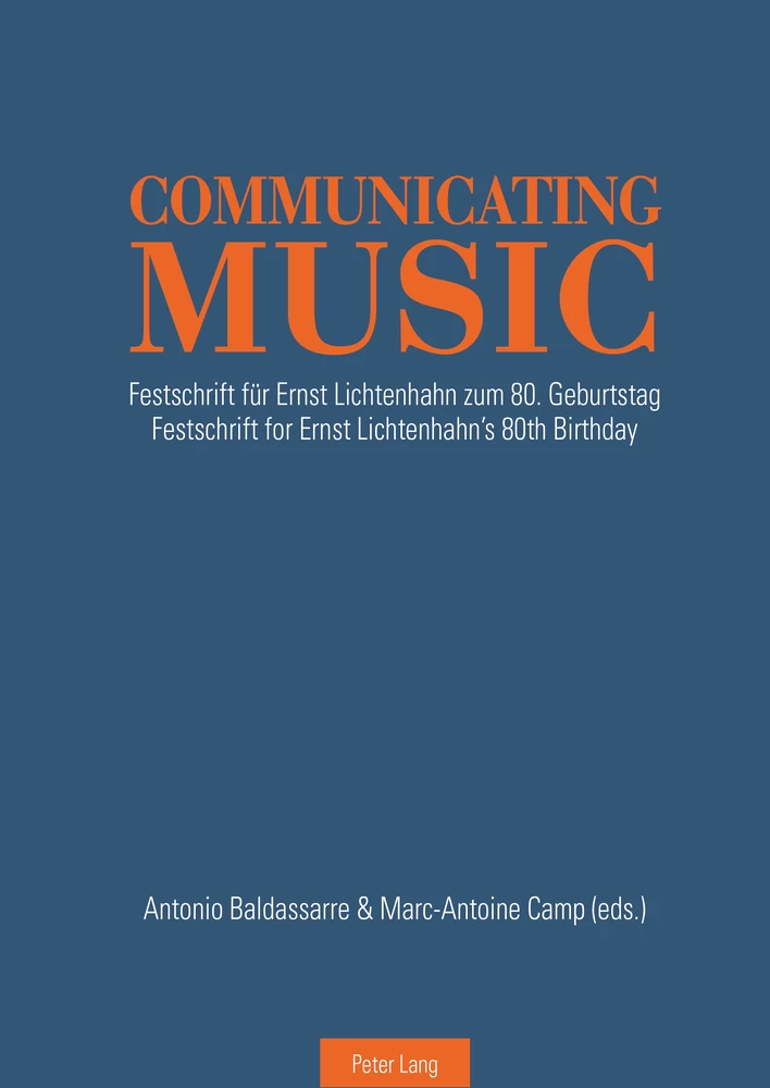 Titel: Communicating Music