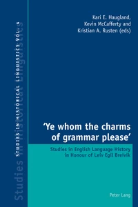 Title: ‘Ye whom the charms of grammar please’