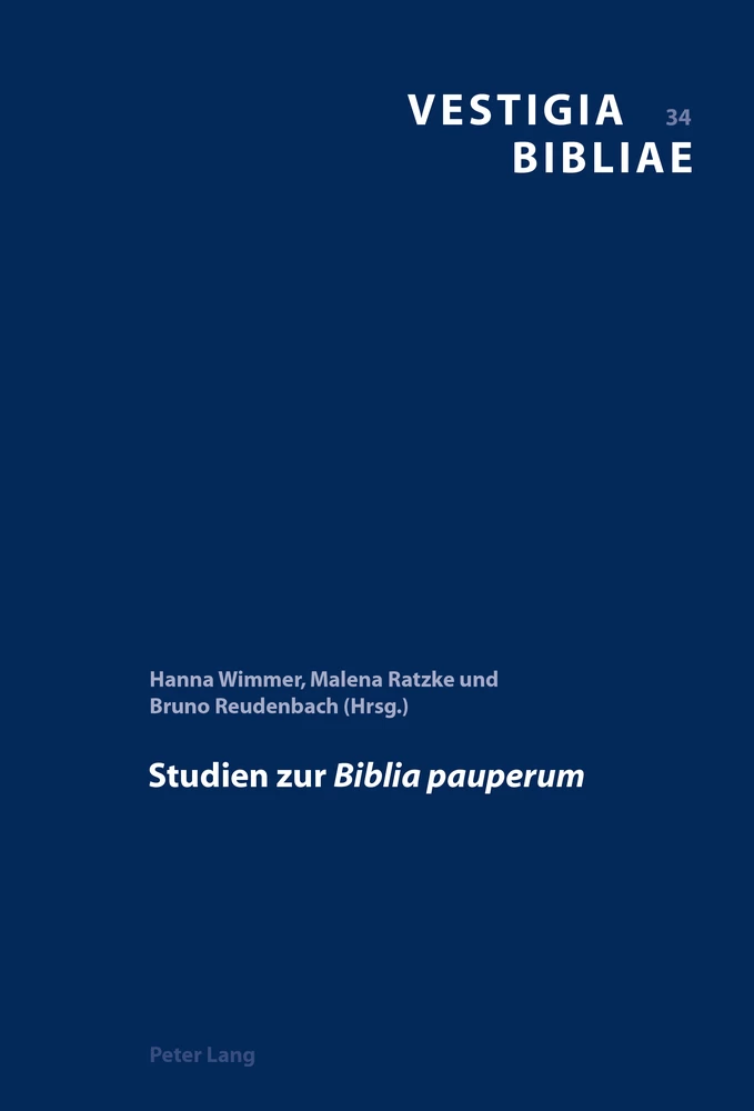 Titel: Studien zur «Biblia pauperum»