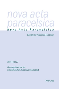 Title: Nova Acta Paracelsica 27/2016