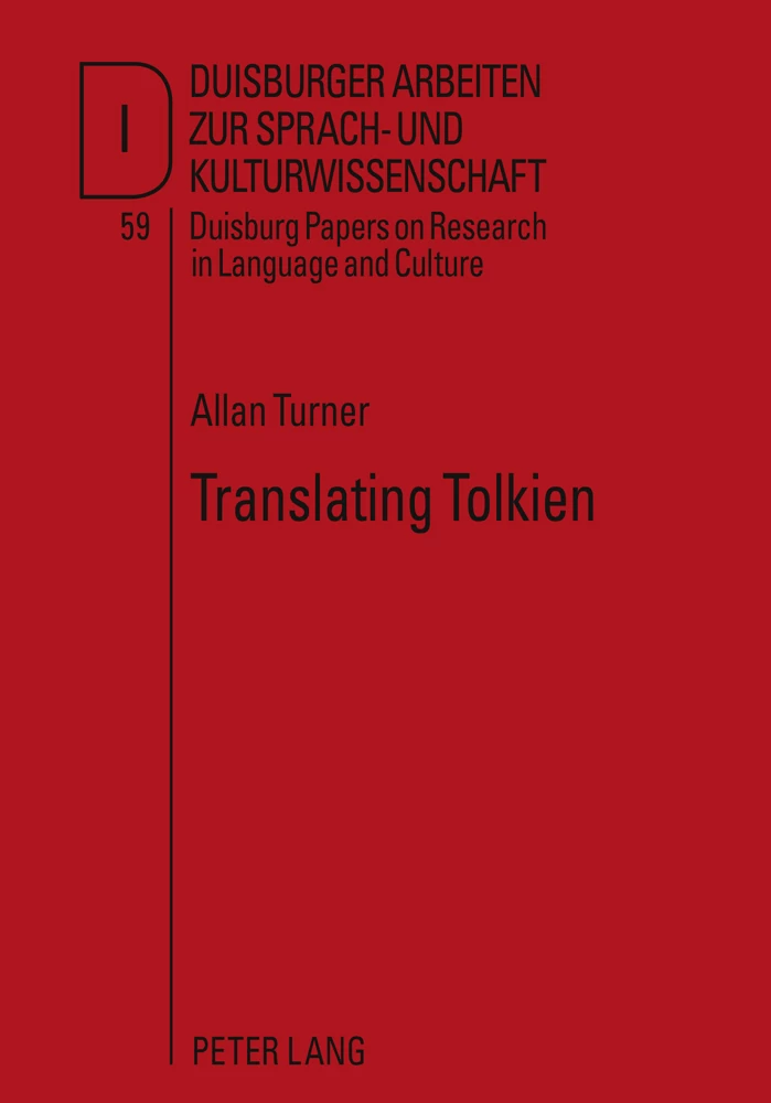 Title: Translating Tolkien