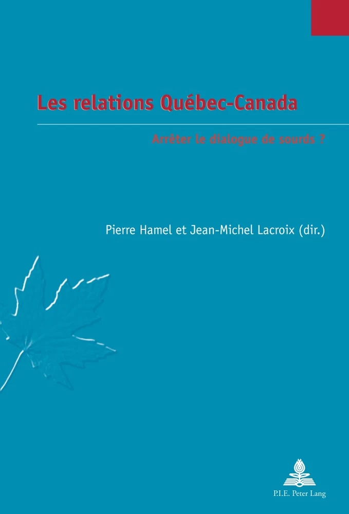 Titre: Les relations Québec-Canada