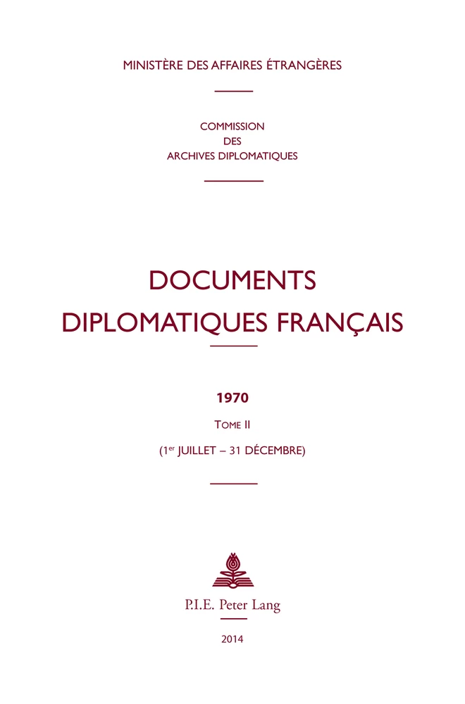 Title: Documents diplomatiques français