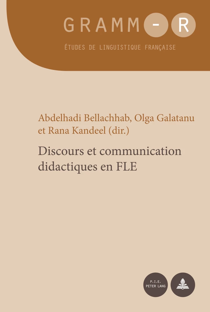 Titre: Discours et communication didactiques en FLE