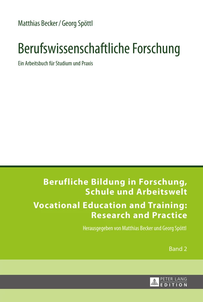 Title: Berufswissenschaftliche Forschung