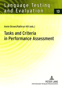 Title: Tasks and Criteria in Performance Assessment