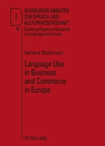 Title: Language Use in Business and Commerce in Europe