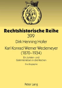 Title: Karl Konrad Werner Wedemeyer (1870-1934)