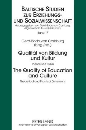 Titel: Qualität von Bildung und Kultur- The Quality of Education and Culture