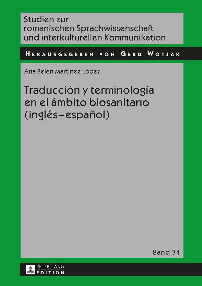 Title: Traducción y terminología en el ámbito biosanitario (inglés – español)