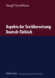 Titel: Aspekte der Textübersetzung Deutsch-Türkisch