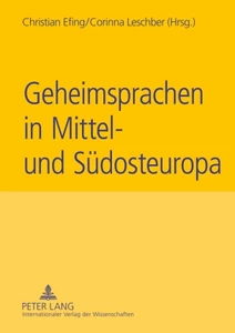 Title: Geheimsprachen in Mittel- und Südosteuropa