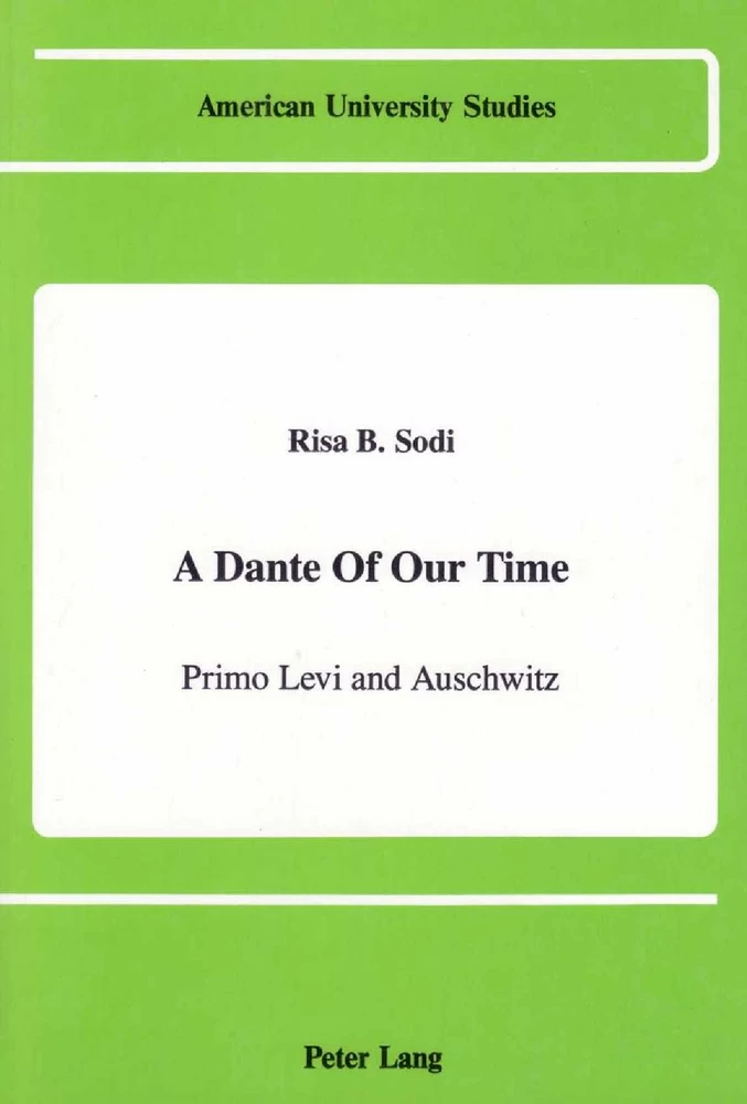 Title: A Dante Of Our Time