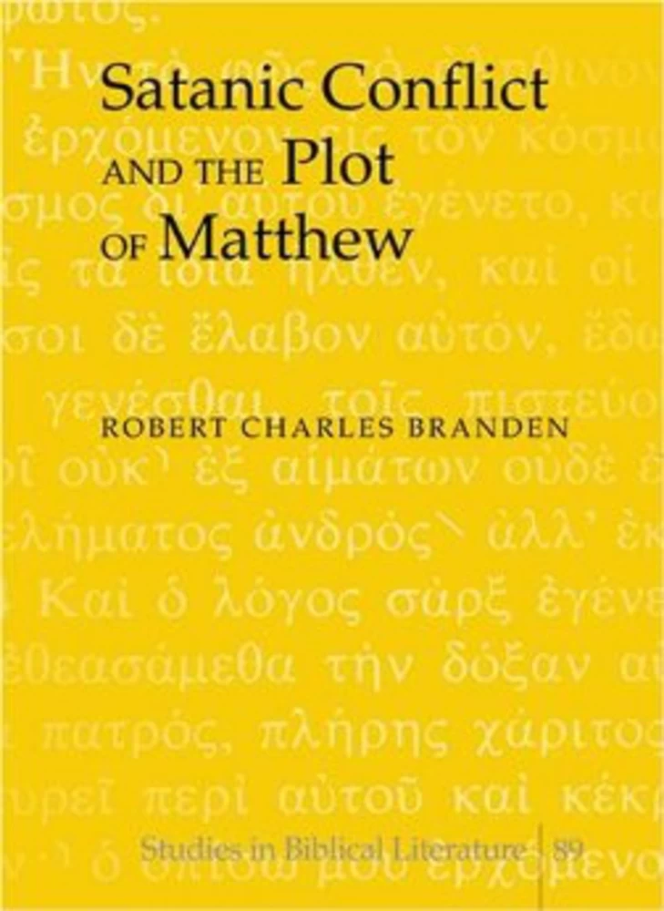 Title: Satanic Conflict and the Plot of Matthew