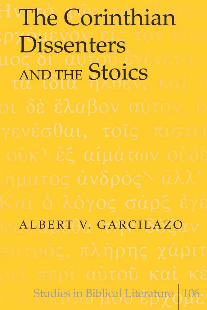 Title: The Corinthian Dissenters and the Stoics