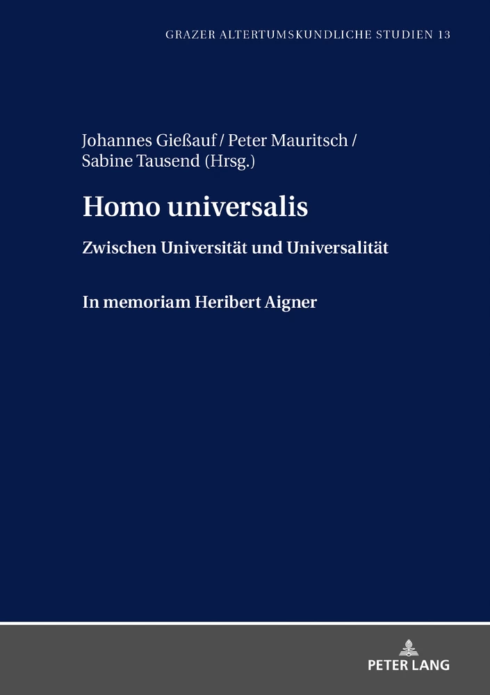 Titel: Homo universalis