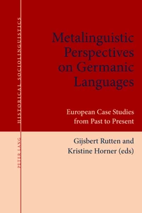 Title: Metalinguistic Perspectives on Germanic Languages