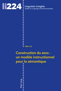 Title: Construction du sens : un modèle instructionnel pour la sémantique