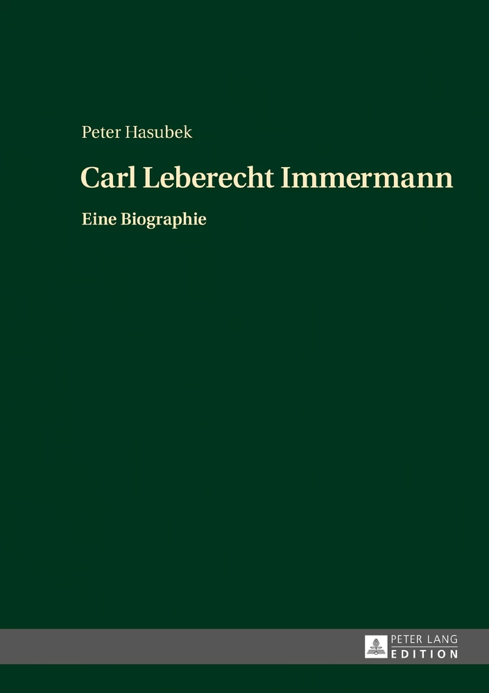 Titel: Carl Leberecht Immermann