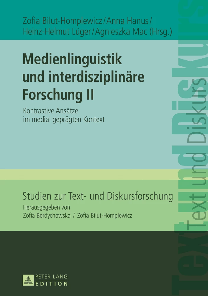 Titel: Medienlinguistik und interdisziplinäre Forschung II