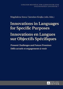 Titre: Innovations in Languages for Specific Purposes - Innovations en Langues sur Objectifs Spécifiques