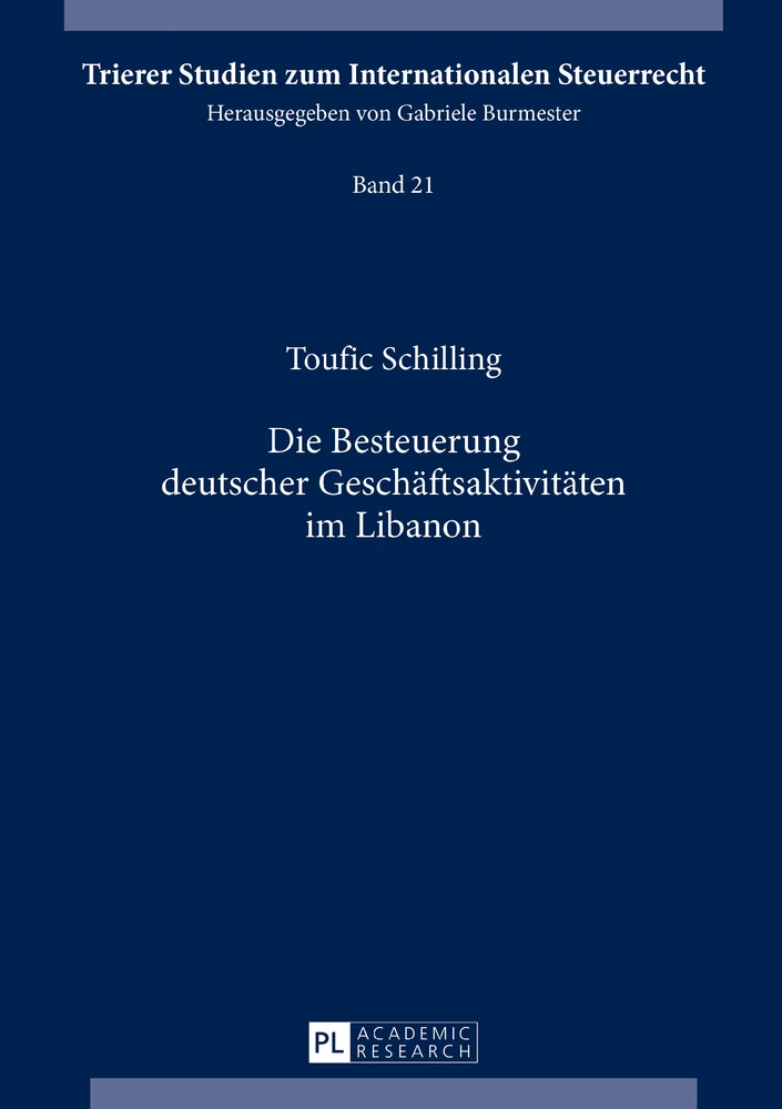 Titel: Die Besteuerung deutscher Geschäftsaktivitäten im Libanon