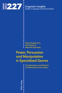 Title: Power, Persuasion and Manipulation in Specialised Genres