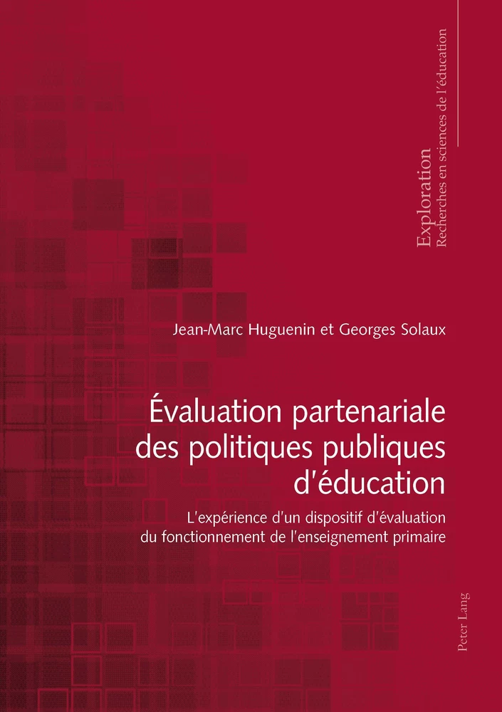 Titre: Évaluation partenariale des politiques publiques d’éducation