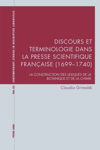 Title: Discours et terminologie dans la presse scientifique française (1699–1740)