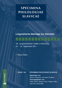 Title: Linguistische Beiträge zur Slavistik. XX. JungslavistInnen-Treffen Würzburg, 22.-24. September 2011