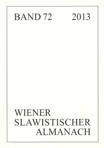 Title: Wiener Slawistischer Almanach Band 72/2013