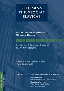 Title: Tschechisch und Slovakisch: Nähe und Distanz