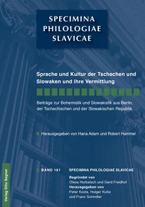 Title: Sprache und Kultur der Tschechen und Slowaken und ihre Vermittlung