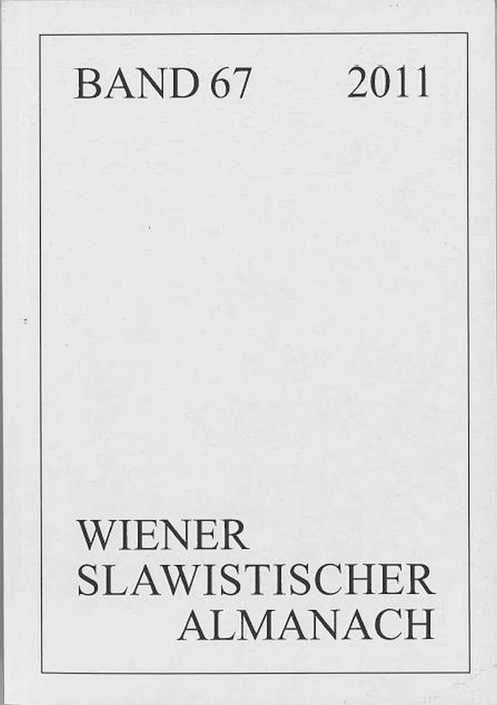 Titel: Wiener Slawistischer Almanach Band 67/2011