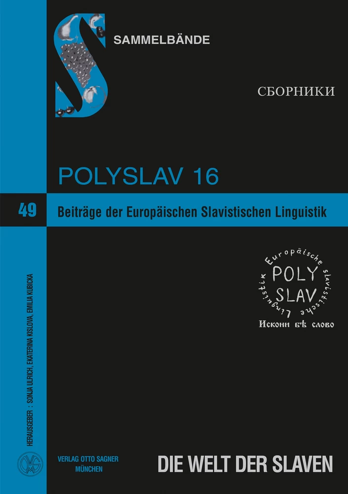 Titel: Beiträge der Europäischen Slavistischen Linguistik. (Polyslav) 16