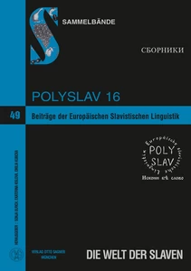 Title: Beiträge der Europäischen Slavistischen Linguistik. (Polyslav) 16