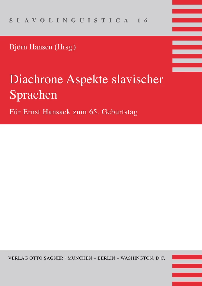 Titel: Diachrone Aspekte slavischer Sprachen
