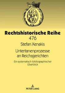 Title: Untertanenprozesse an Reichsgerichten