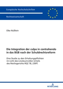 Title: Die Integration der culpa in contrahendo in das BGB nach der Schuldrechtsreform