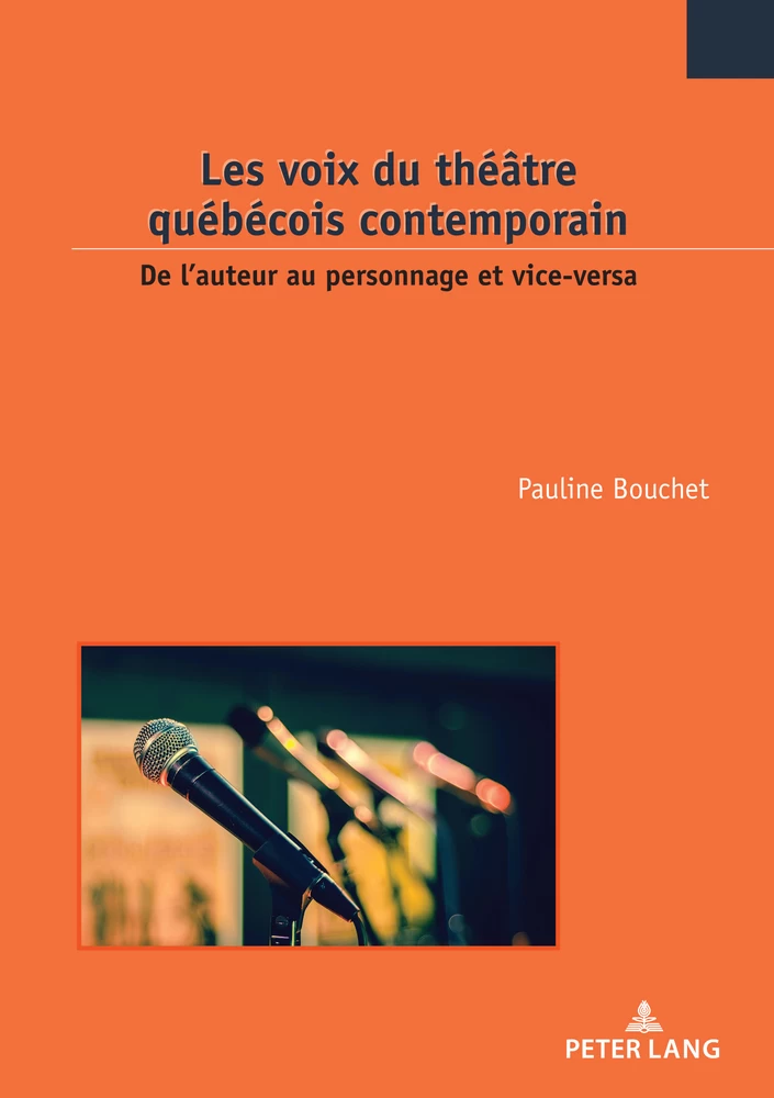 Titre: Les voix du théâtre québécois contemporain