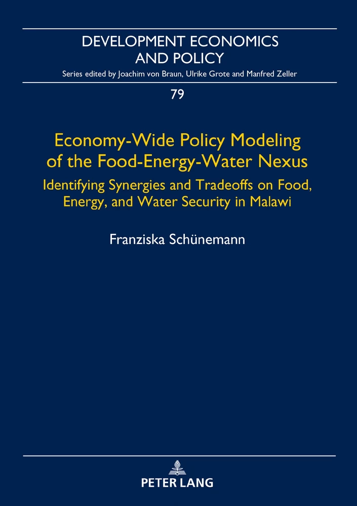 Titel: Economy-Wide Policy Modeling of the Food-Energy-Water Nexus