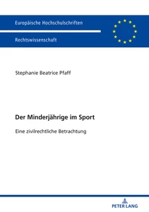 Title: Der Minderjährige im Sport