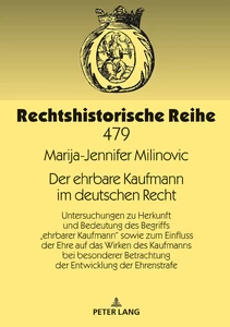 Title: Der ehrbare Kaufmann im deutschen Recht
